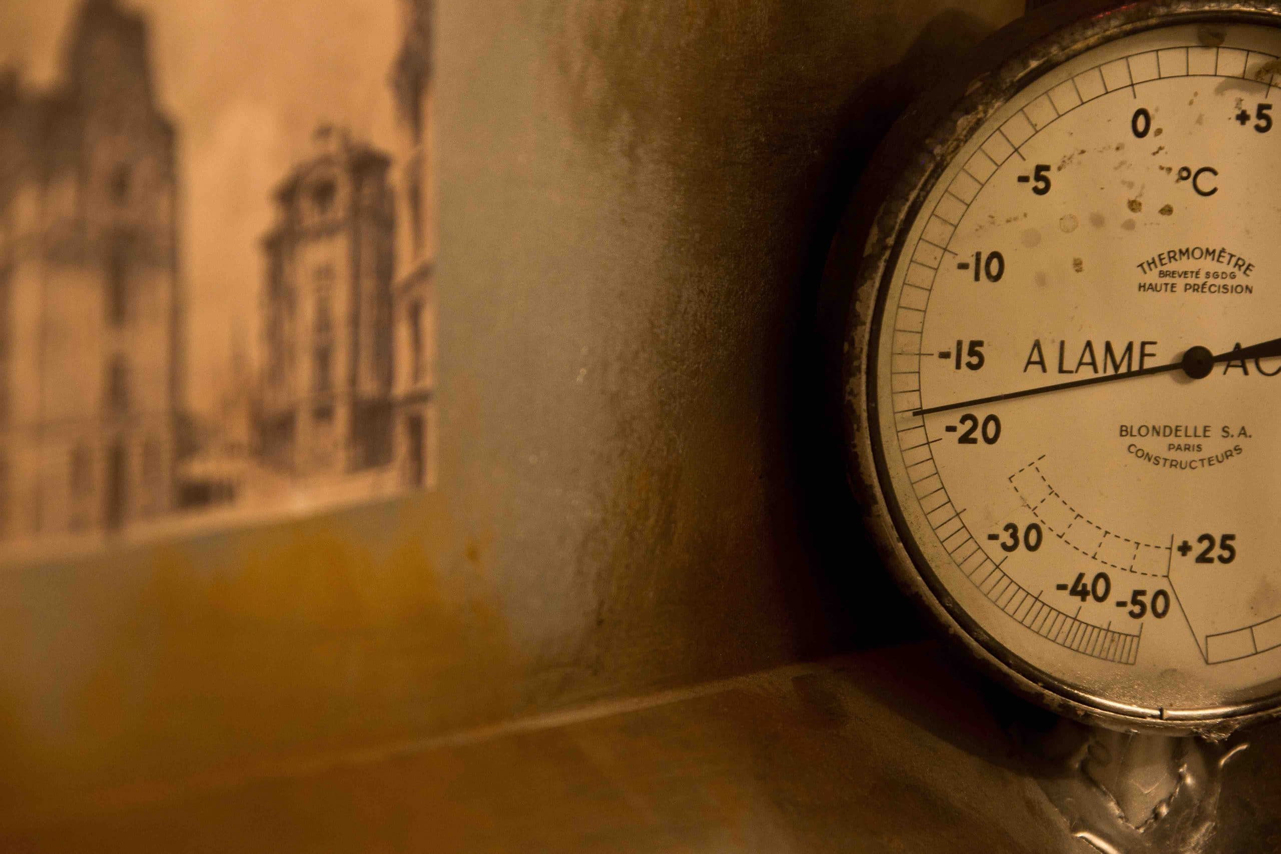 Thermomètre de la salle Monuments Men - Escape game Le défi des ducs à Dijon